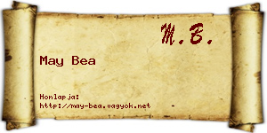 May Bea névjegykártya